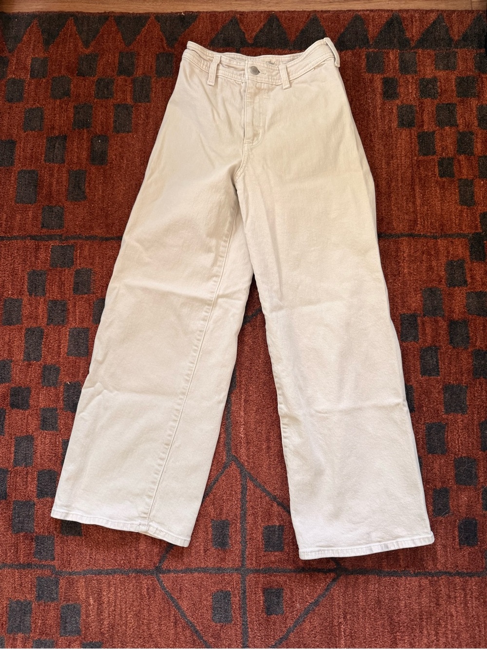 Universal Thread Women’s Sailor Wide-Leg Jeans in Light Cream